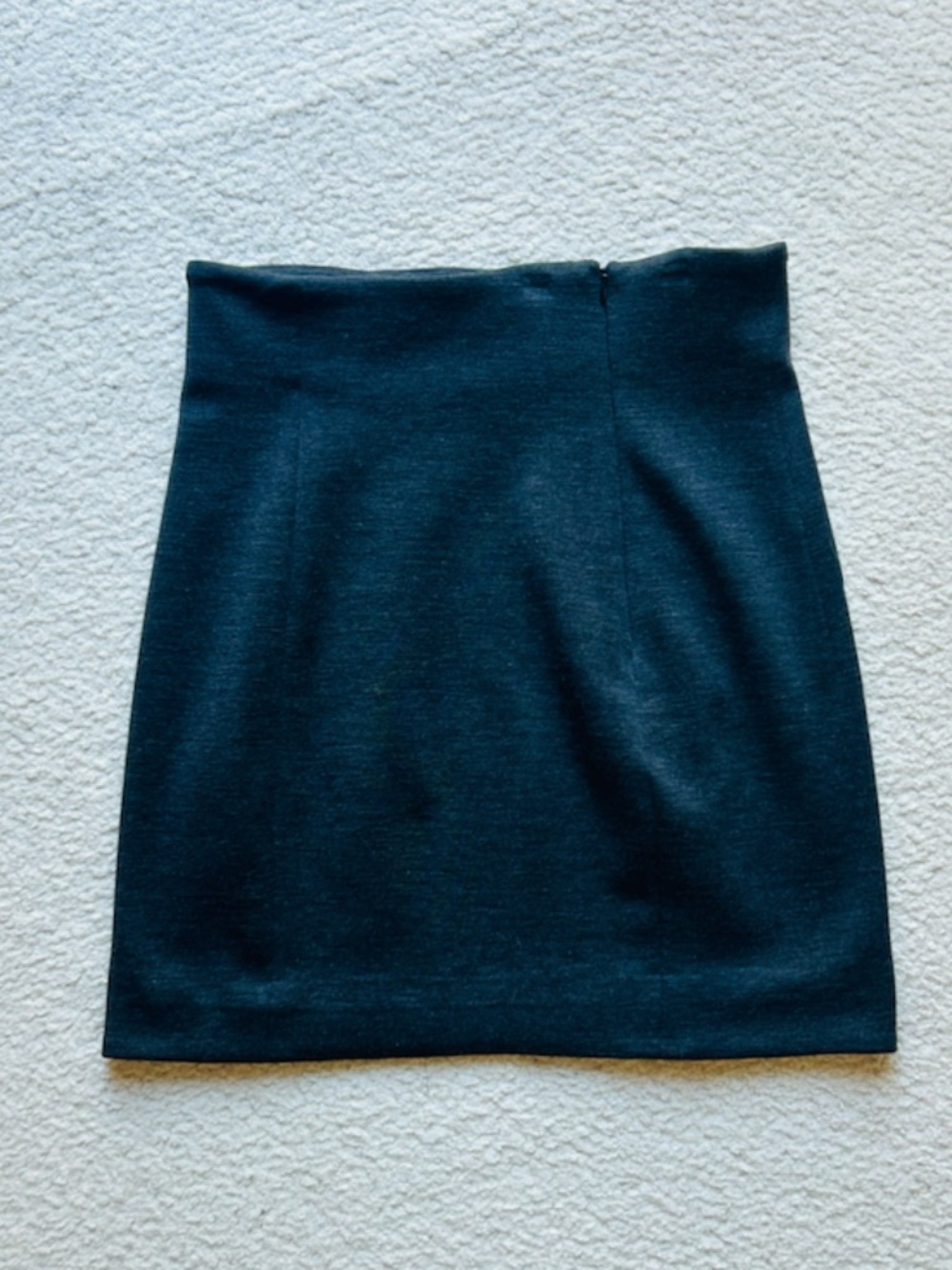 Vintage 1980s Calvin Klein Wool Lycra Jersey Pencil Skirt USA Size 8